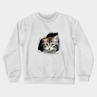 Surprise cat Crewneck Sweatshirt